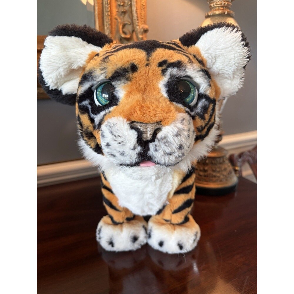 FurReal The Playful Tiger "Roarin' Tyler" 13" Plush Interactive Hasbro WORKS